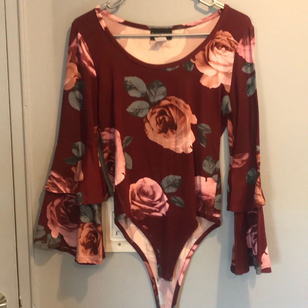 Floral body suit